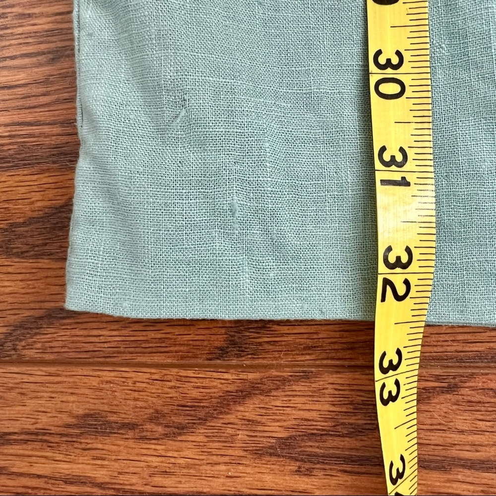 Vintage Linen Suit Mint Green Size 8 - Picture 9 of 13